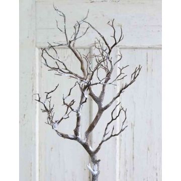 Künstlicher Pflaumenbaum Ast ASKJA, Kunstschnee, braun, 95cm