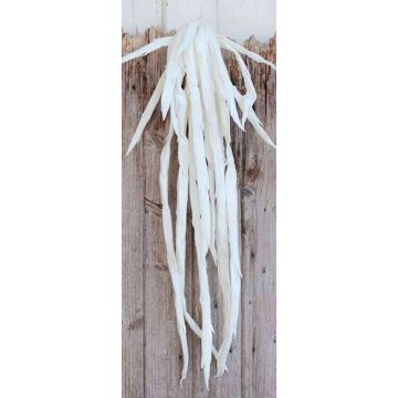 Kunststoffschaum Seegras AURELIUS, auf Steckstab, weiß, 85cm
