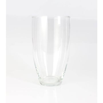 Blumenvase HENRY aus Glas, rund, klar, 25cm, Ø14cm