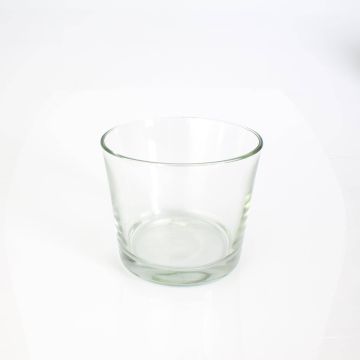 Pflanztopf aus Glas ALENA, klar, 12,5cm, Ø14,5cm