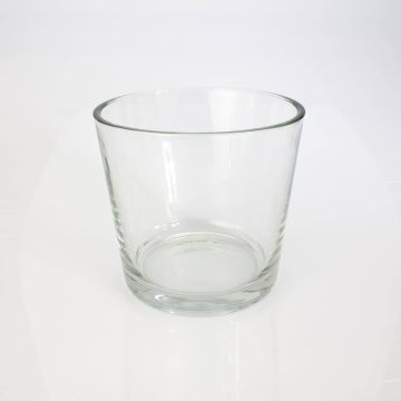 Pflanztopf aus Glas ALENA, klar, 16cm, Ø17cm