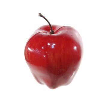 Künstliches Obst Apfel AURREL, rot, 5,5cm, Ø5,5cm