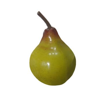 Künstliches Obst Birne DIREN, grün-rot, 6,5cm, Ø5,5cm