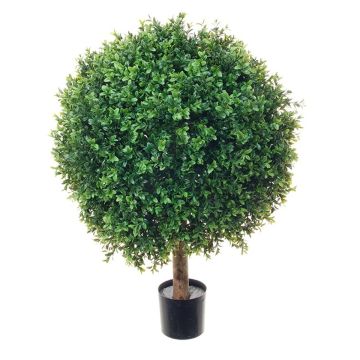 Künstliche Pflanze Buchsbaum TOM, Naturstamm, 80cm, Ø60cm