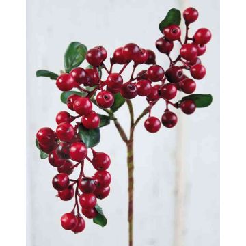 Kunst Holunderbeeren Zweig IRMINA mit Beeren, rot, 35cm