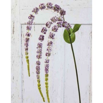 Künstlicher Amarant Zweig SENIO mit Blüten, altrosa, 70cm