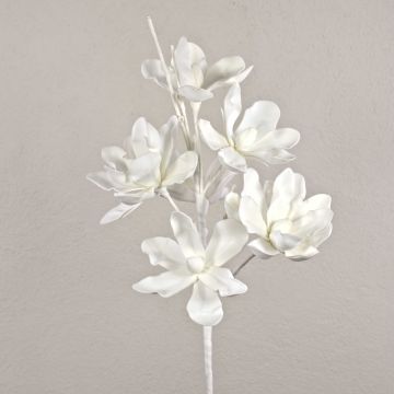 Künstlicher Echeveria tinkerbell Zweig Kunststoffschaum ORALYA, weiß, 95cm, Ø13-18cm