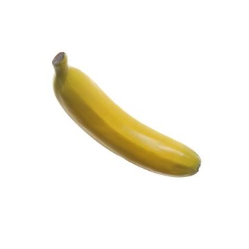 Dekoobst Banane ODILA, gelb, 18cm, Ø3,5cm