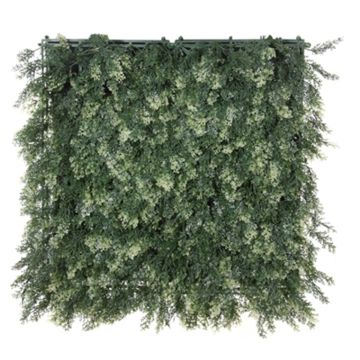 Plastik Hecke / Matte Asparagus acutifolius HOTARU, grün, 50x50cm