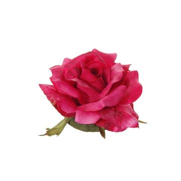 Künstliche Blüte Rose SLAKE, schwimmend, pink, Ø10cm