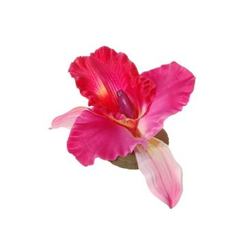 Künstliche Blüte Dendrobium Sonia Orchidee CERIN, schwimmend, pink-rosa, 14x14cm