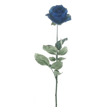 Kunst Rose FREIDA, Eco Collection, royalblau, 65cm, Ø7cm