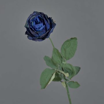 Kunst Rose FREIDA, Eco Collection, royalblau, 65cm, Ø7cm