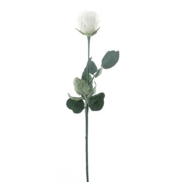 Kunst Rose FREIDA, Eco Collection, weiß-lila, 60cm, Ø4cm