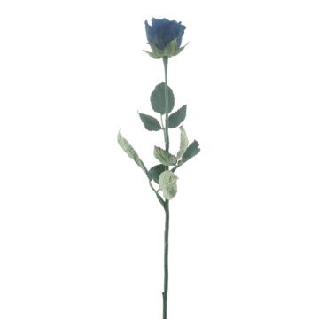 Kunst Rose FREIDA, Eco Collection, royalblau, 60cm, Ø4cm