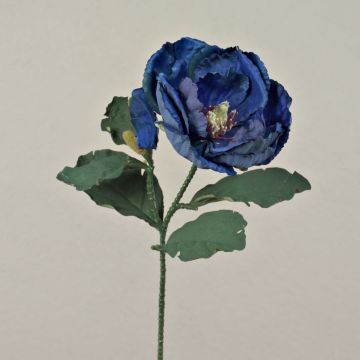 Künstliche Blume Magnolie GARETHO, Eco Collection, royalblau, 70cm, Ø10cm