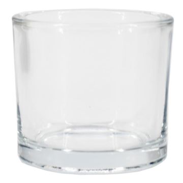 Teelichthalter Glas JOHN OCEAN, transparent, 6cm, Ø6,5cm