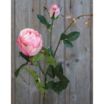 Künstliche Rose CARUSA, rosa, 80cm, Ø8cm