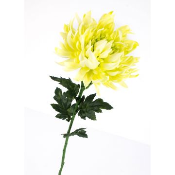 Kunst Chrysantheme KESARA, creme-grün, 65cm, Ø16cm
