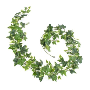 Kunstpflanze Efeugirlande LUKA, grün-weiß, 180cm