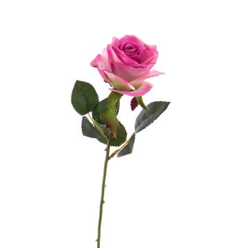 Textilblume Rose SIMONY, rosa-pink, 45cm, Ø8cm