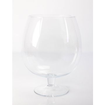 Cognacschwenker XXL LIAM auf Fuß, Glas, klar, 30cm, Ø23cm