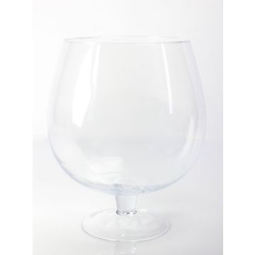 Cognacschwenker XXL LIAM auf Fuß, Glas, klar, 38cm, Ø29cm