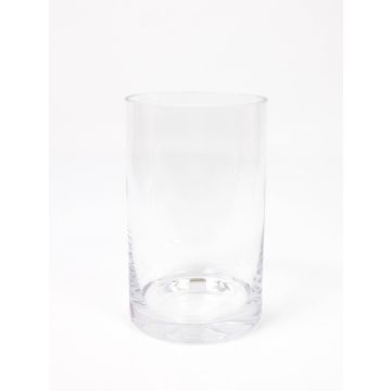 Zylindervase Glas SANSA EARTH, transparent, 19,5cm, Ø12cm