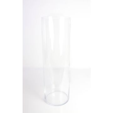 Zylinder Bodenvase SANSA EARTH, Glas, transparent, 60cm, Ø19cm