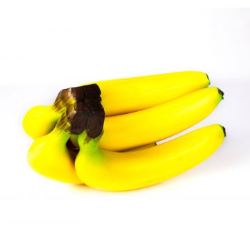 Kunst Bananenbund JEFFERY, gelb-grün, 20,5x11,5cm