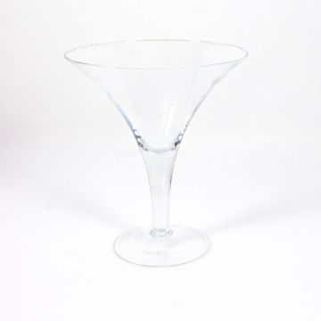 Großes Cocktailglas mit Fuß SACHA AIR, klar, 30cm, Ø25cm