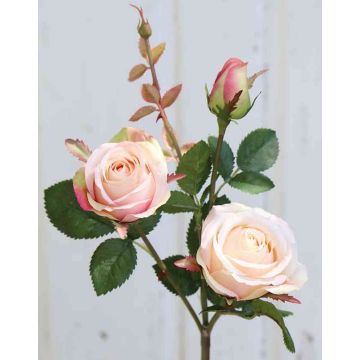 Textil Rose DELILAH, aprikose-rosa, 55cm, Ø6cm