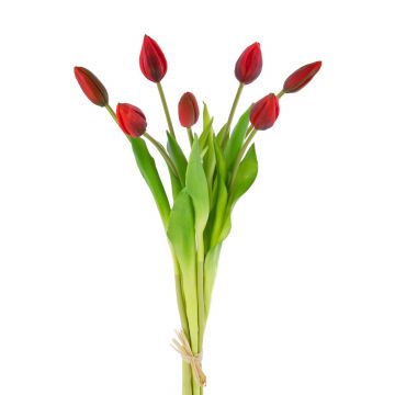 Künstlicher Tulpenstrauß LONA, rot, 45cm, Ø20cm