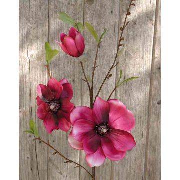Künstlicher Magnolienzweig FINAH, pink, 90cm, Ø9-15cm