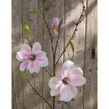 Künstlicher Magnolienzweig FINAH, rosa, 90cm, Ø9-15cm