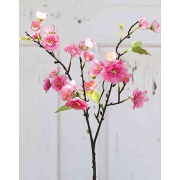 Kunst Kirschblütenzweig SOEY mit Blüten, rosa-pink, 45cm