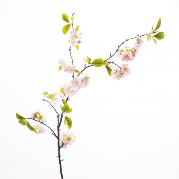 Kunst Kirschblütenzweig VALESKA mit Blüten, rosa, 105cm