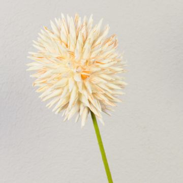 Kunststoffschaum Zierlauch Blume künstlich MERAL, gelb-orange, 80cm, Ø14cm