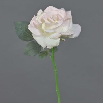 Kunstrose QUINZY, zartrosa, 30cm, Ø12cm