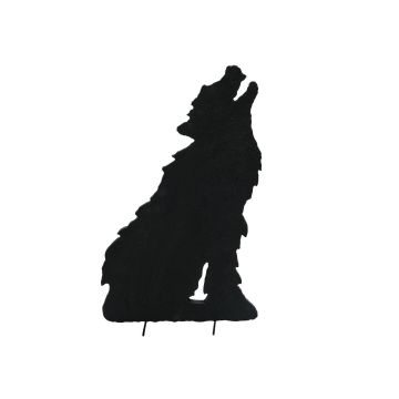 Halloween Dekoration Silhouette SPOOKY WOLF, schwarz, 63cm