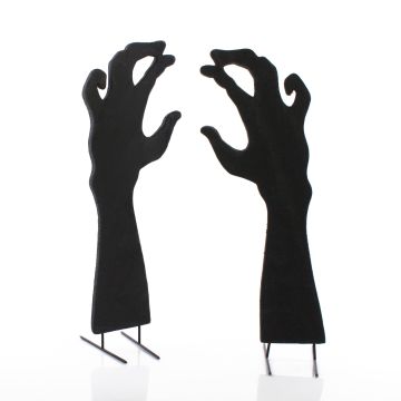 Halloween Dekoration Silhouette Hände SPOOKY HANDS, schwarz, 40cm