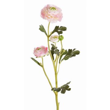Kunstzweig Ranunkel NOEMIE, rosa, 65cm, Ø4-8cm