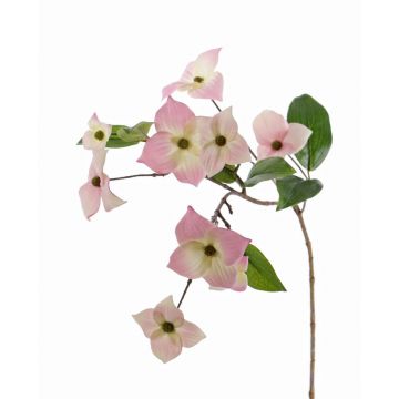 Kunstzweig Japanischer Hartriegel KOHANA mit Blüten, rosa, 70cm