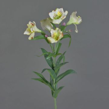 Dekozweig Inkalilie AUBERTA, weiß-grün-rot, 75cm, Ø6cm