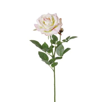 Kunst Rose JANINE, zartrosa, 70cm, Ø12cm