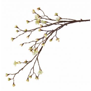 Künstlicher Ahornzweig STEFFEN mit Blüten, grün-gelb, 110cm
