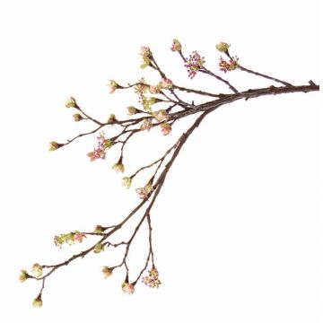 Künstlicher Ahornzweig STEFFEN mit Blüten, rosa, 110cm