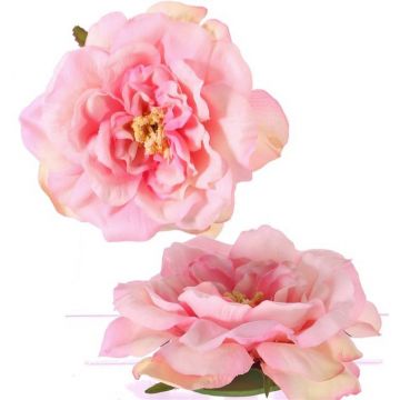 Kunst Rosenblüte SASKIA, schwimmend, rosa, 5cm, Ø15cm