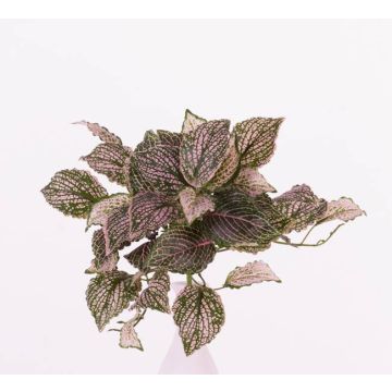 Kunst Mosaikpflanze MOLARA auf Steckstab, rosa-grün, 25cm