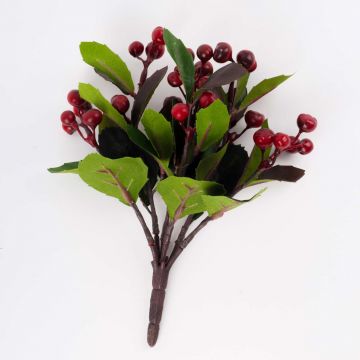 Kunstpflanze Scheinbeere WELLA mit Früchten, Steckstab, rot, 15cm